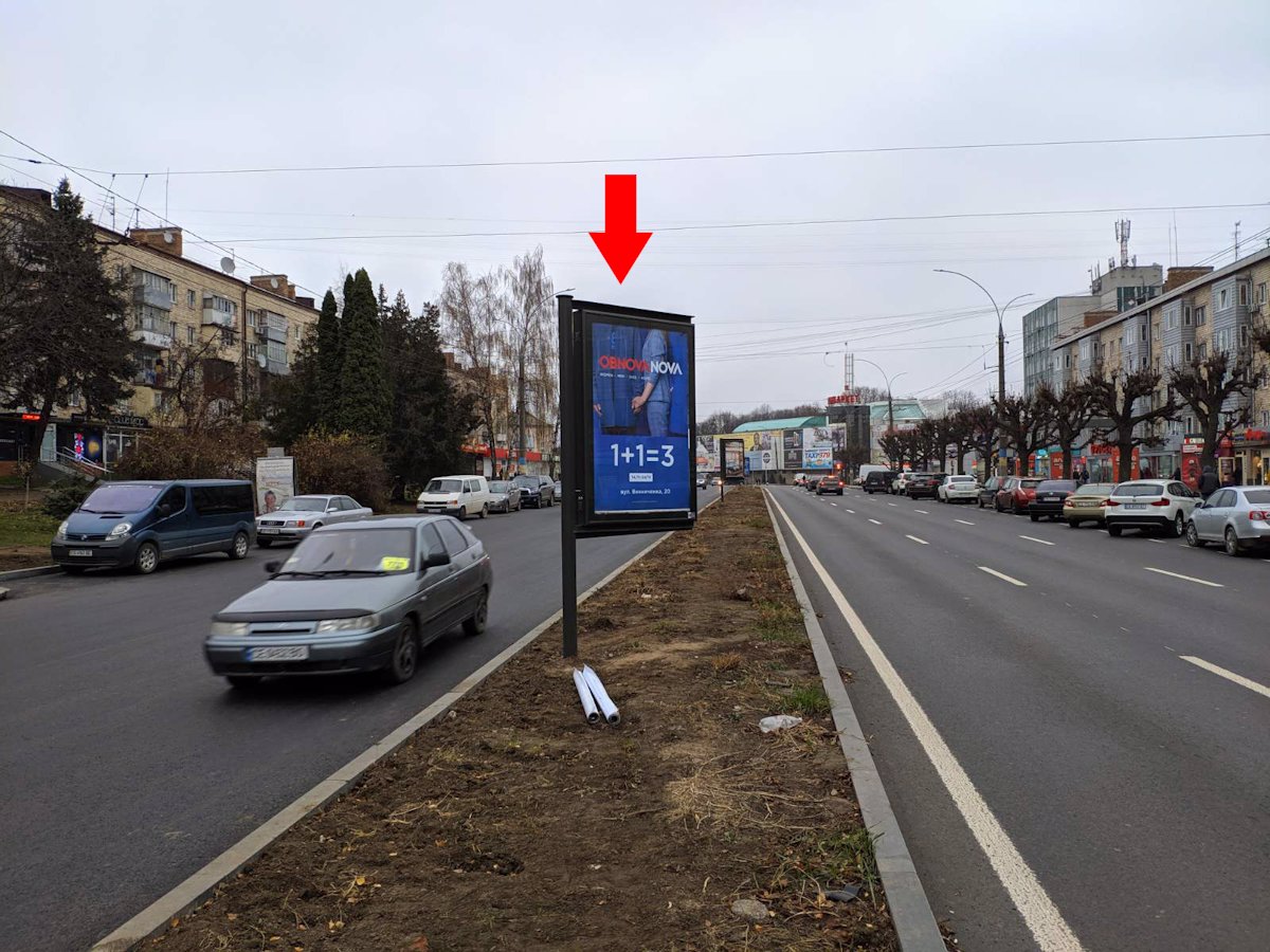 Скролл формат 1.27*1.86 №212605 в городе Черновцы (Черновицкая область) `Скролл №212605 в городе Черновцы (Черновицкая область), размещение наружной рекламы, IDMedia-аренда по самым низким ценам!`
