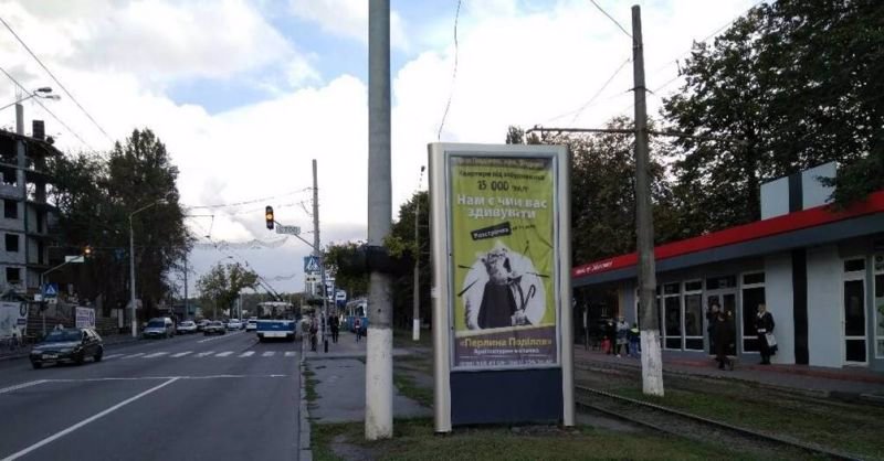 Сітілайт №214867 в місті Вінниця (Вінницька область), розміщення зовнішнішньої реклами, IDMedia-оренда найнижчі ціни!