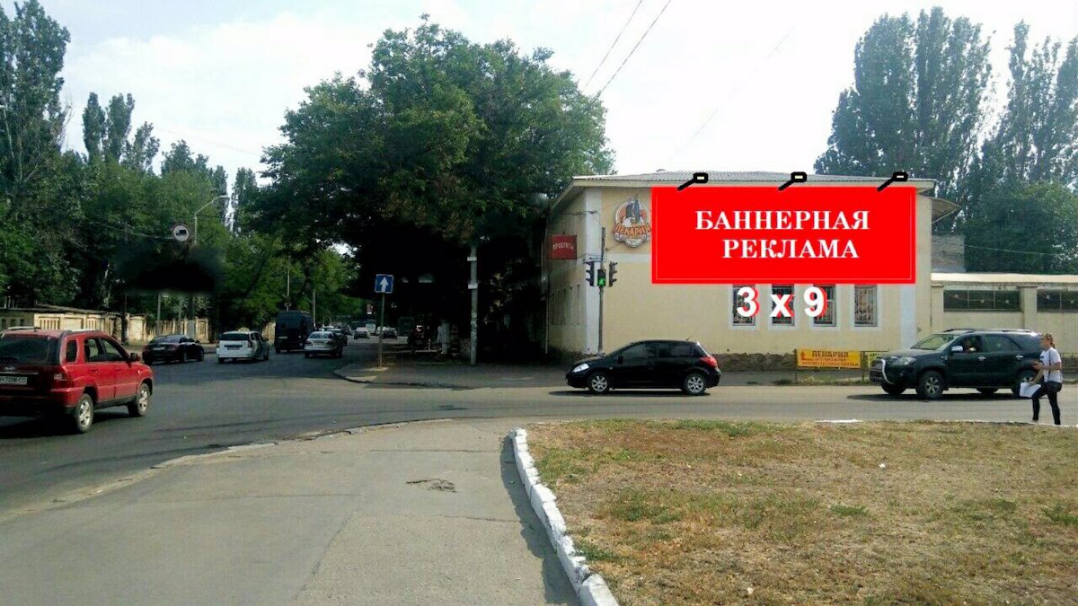 `Брандмауэр №218052 в городе Одесса (Одесская область), размещение наружной рекламы, IDMedia-аренда по самым низким ценам!`
