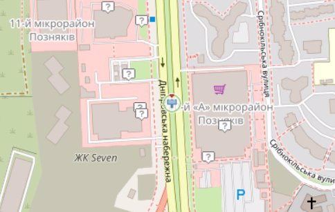 IDMedia Наружная реклама в городе Киев (Киевская область), Экран в городе Киев №218266 схема