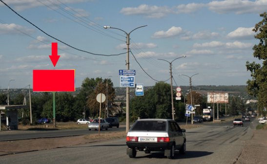 Білборд №218640 в місті Костянтинівка (Донецька область), розміщення зовнішнішньої реклами, IDMedia-оренда найнижчі ціни!