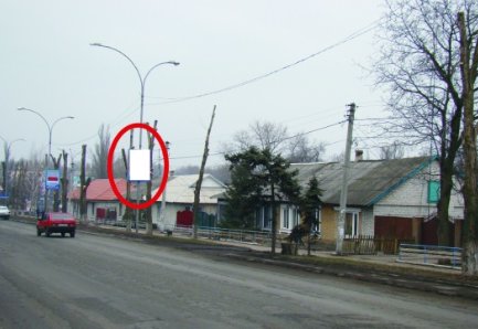 Холдер №218872 в городе Покровск(Красноармейск) (Донецкая область), размещение наружной рекламы, IDMedia-аренда по самым низким ценам!