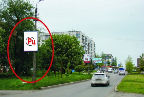Холдер №218877 в городе Покровск(Красноармейск) (Донецкая область), размещение наружной рекламы, IDMedia-аренда по самым низким ценам!