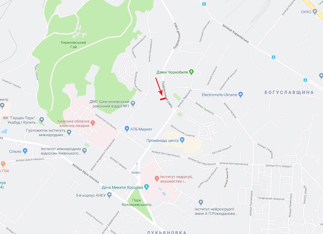 IDMedia Наружная реклама в городе Киев (Киевская область), Ситилайт в городе Киев №220345 схема