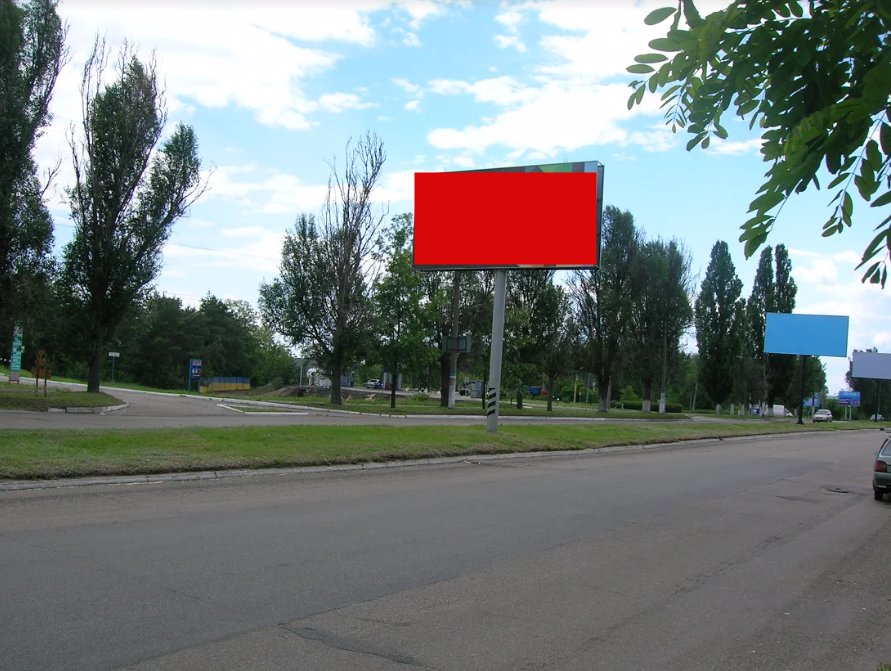 Білборд №221122 в місті Кам'янське(Днепродзержинськ) (Дніпропетровська область), розміщення зовнішнішньої реклами, IDMedia-оренда найнижчі ціни!