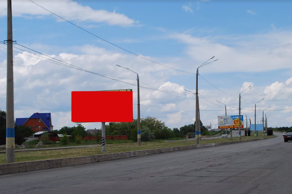 `Билборд №221134 в городе Каменское(Днепродзержинск) (Днепропетровская область), размещение наружной рекламы, IDMedia-аренда по самым низким ценам!`