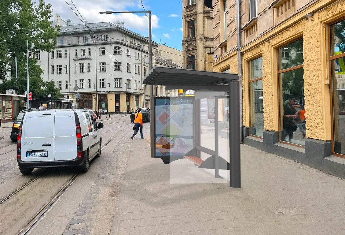 Сітілайт №221793 в місті Львів (Львівська область), розміщення зовнішнішньої реклами, IDMedia-оренда найнижчі ціни!
