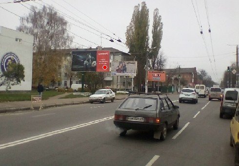 Білборд №226055 в місті Житомир (Житомирська область), розміщення зовнішнішньої реклами, IDMedia-оренда найнижчі ціни!