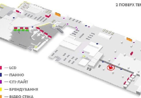 IDMedia Наружная реклама в городе Киев (Киевская область), Indoor в городе Киев №226162 схема
