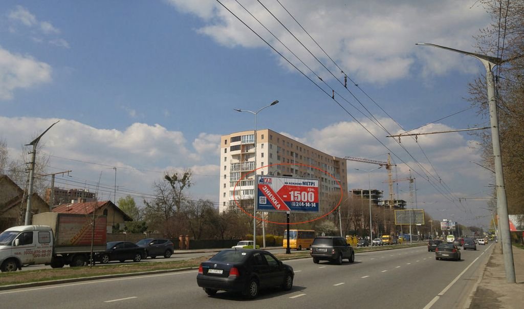`Билборд №229067 в городе Львов (Львовская область), размещение наружной рекламы, IDMedia-аренда по самым низким ценам!`