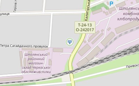 IDMedia Арендовать и разместить Билборд в городе Шпола (Черкасская область) №229716 схема