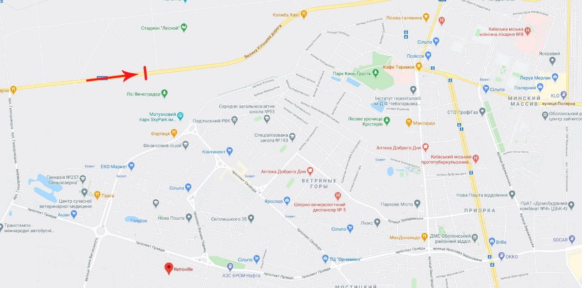 IDMedia Наружная реклама в городе Киев (Киевская область), Арку в городе Киев №231455 схема