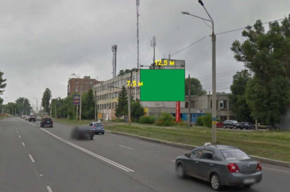 Брандмауер №231631 в місті Харків (Харківська область), розміщення зовнішнішньої реклами, IDMedia-оренда найнижчі ціни!