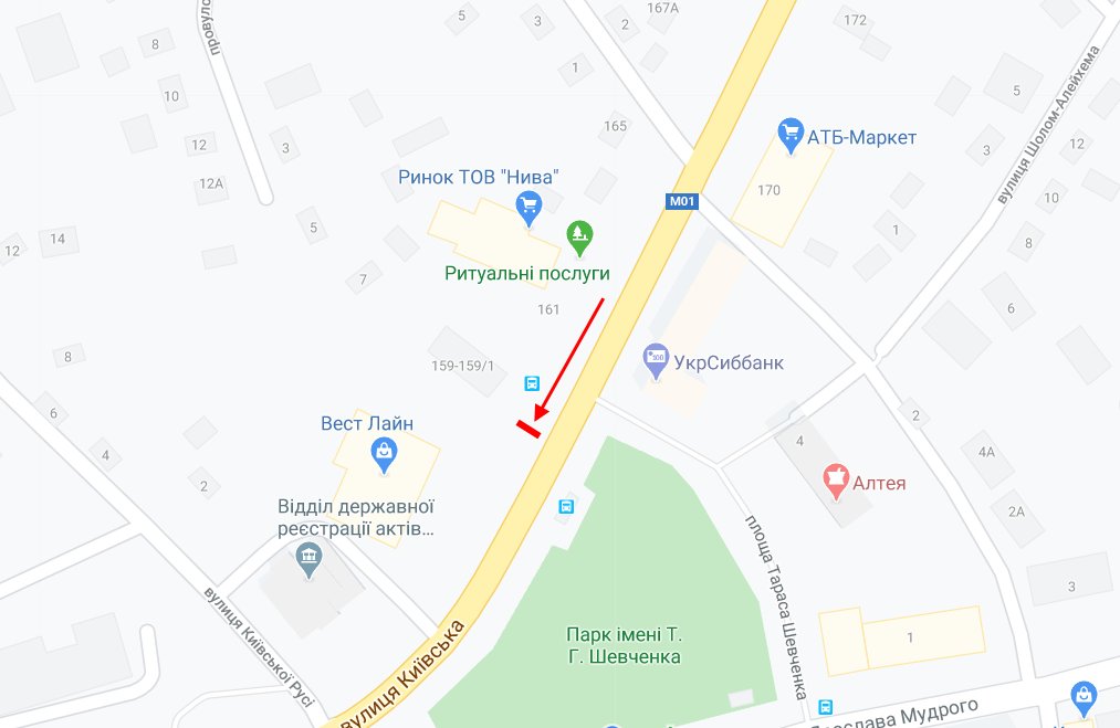IDMedia Наружная реклама в городе Бровары (Киевская область), Скролл в городе Бровары №231636 схема