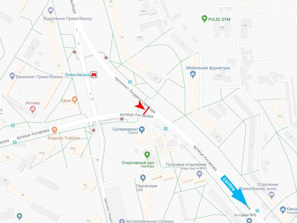 IDMedia Наружная реклама в городе Харьков (Харьковская область), Экран в городе Харьков №232303 схема