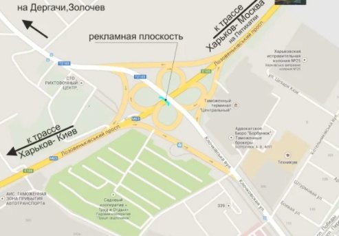 IDMedia Наружная реклама в городе Харьков (Харьковская область), Арку в городе Харьков №233501 схема