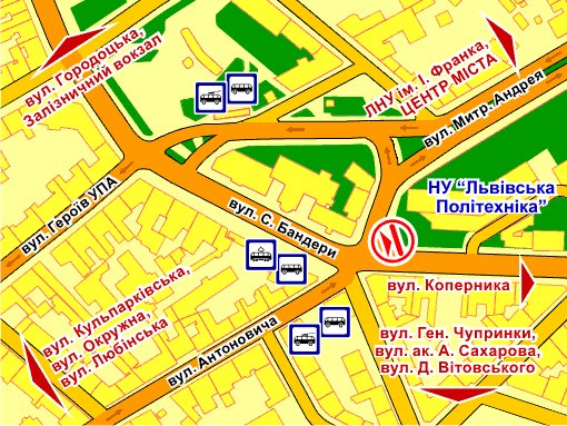 IDMedia Наружная реклама в городе Львов (Львовская область), Экран в городе Львов №235718 схема