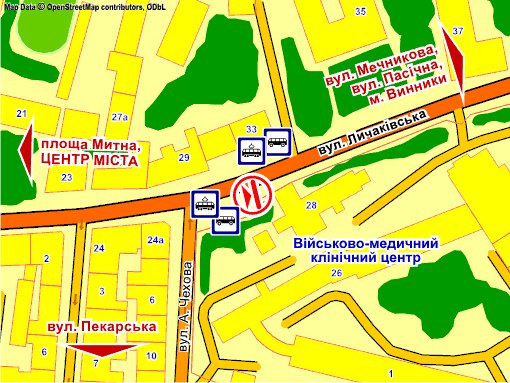 IDMedia Наружная реклама в городе Львов (Львовская область), Экран в городе Львов №235719 схема