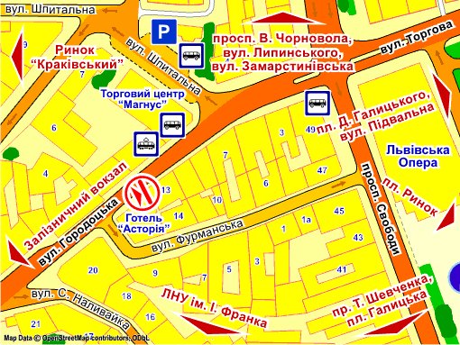 IDMedia Наружная реклама в городе Львов (Львовская область), Экран в городе Львов №235721 схема