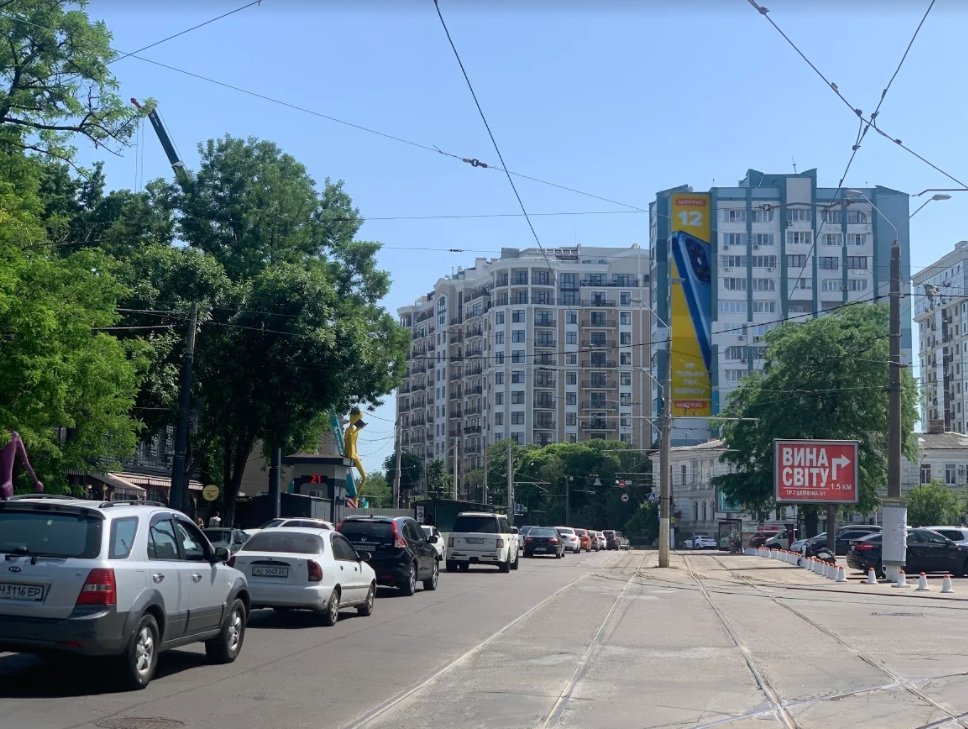 Брандмауер №238652 в місті Одеса (Одеська область), розміщення зовнішнішньої реклами, IDMedia-оренда найнижчі ціни!
