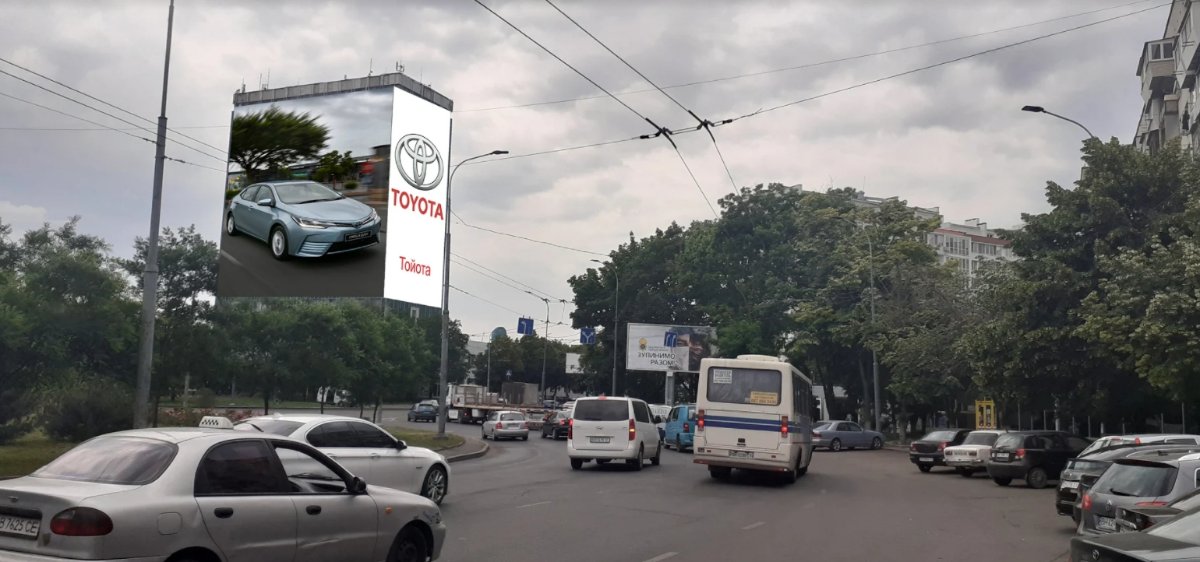 Брандмауер №238660 в місті Одеса (Одеська область), розміщення зовнішнішньої реклами, IDMedia-оренда найнижчі ціни!