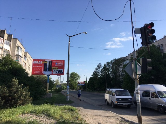 Білборд №238746 в місті Малин (Житомирська область), розміщення зовнішнішньої реклами, IDMedia-оренда найнижчі ціни!