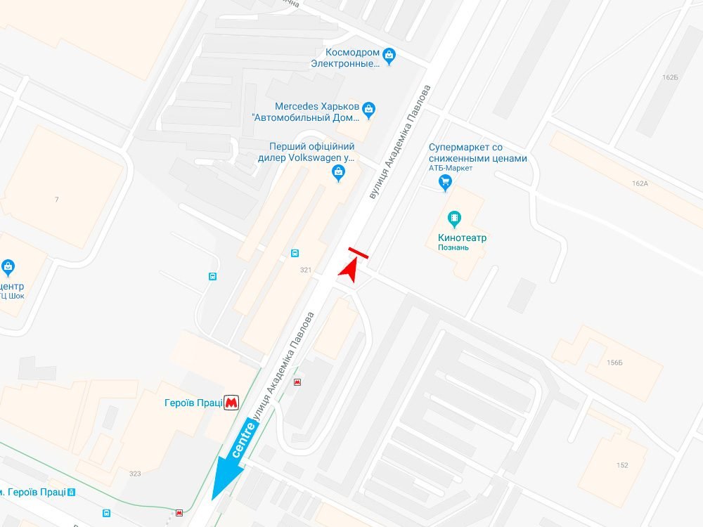IDMedia Наружная реклама в городе Харьков (Харьковская область), Экран в городе Харьков №238935 схема
