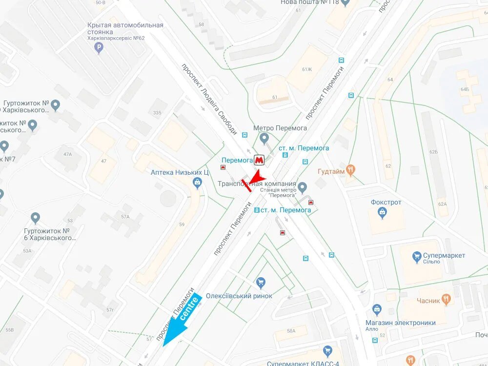 IDMedia Наружная реклама в городе Харьков (Харьковская область), Экран в городе Харьков №238941 схема