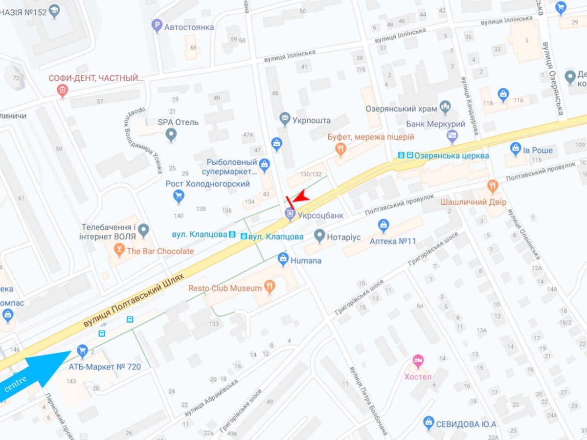 IDMedia Наружная реклама в городе Харьков (Харьковская область), Экран в городе Харьков №238942 схема