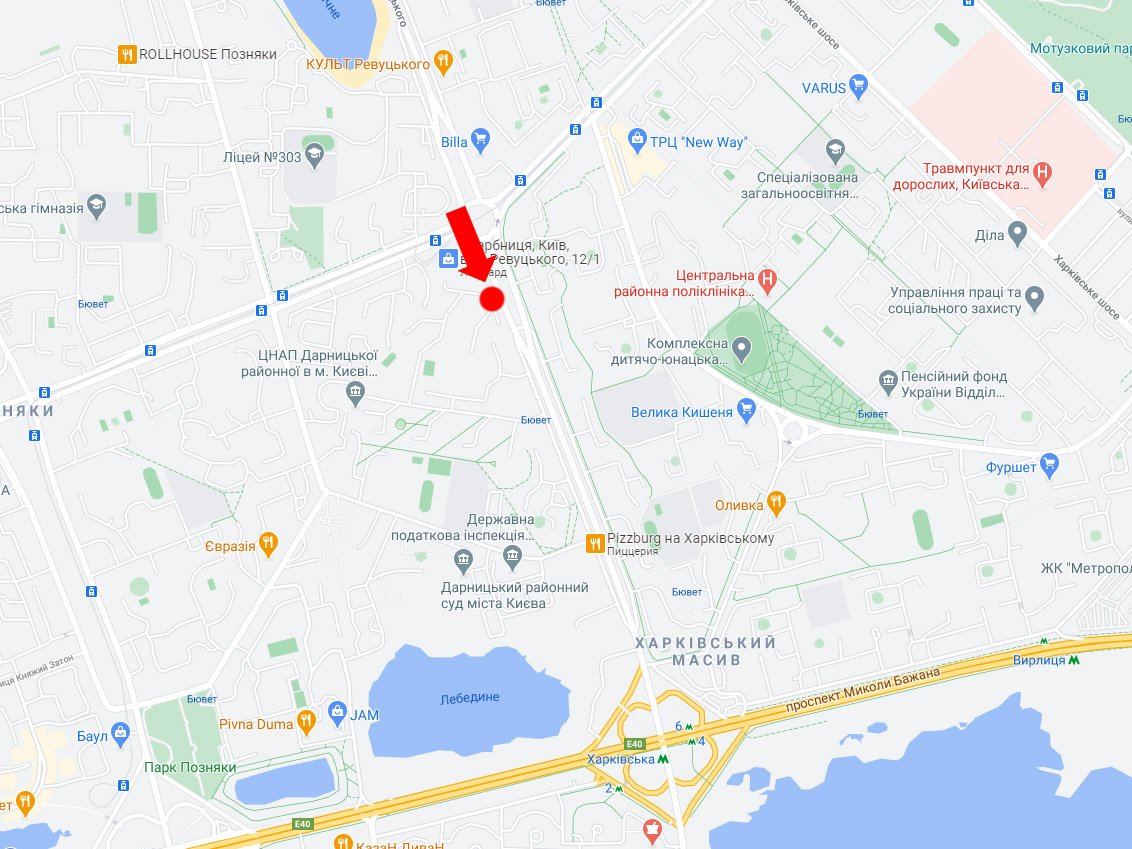 IDMedia Наружная реклама в городе Киев (Киевская область), Билборд в городе Киев №239012 схема