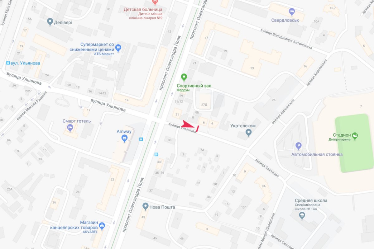 IDMedia Наружная реклама в городе Днепр (Днепропетровская область), Бэклайт в городе Днепр №239257 схема