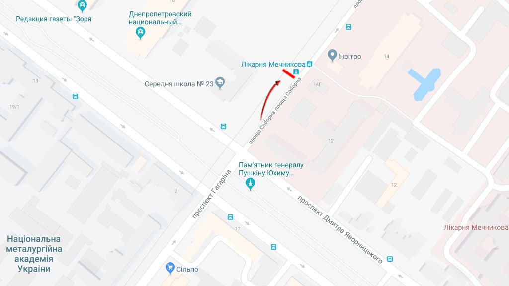 IDMedia Наружная реклама в городе Днепр (Днепропетровская область), Бэклайт в городе Днепр №239660 схема