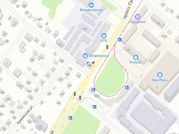 IDMedia Наружная реклама в городе Днепр (Днепропетровская область), Бэклайт в городе Днепр №239661 схема