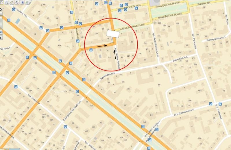 IDMedia Наружная реклама в городе Днепр (Днепропетровская область), Скролл в городе Днепр №239869 схема