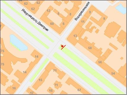 IDMedia Наружная реклама в городе Днепр (Днепропетровская область), Скролл в городе Днепр №240043 схема