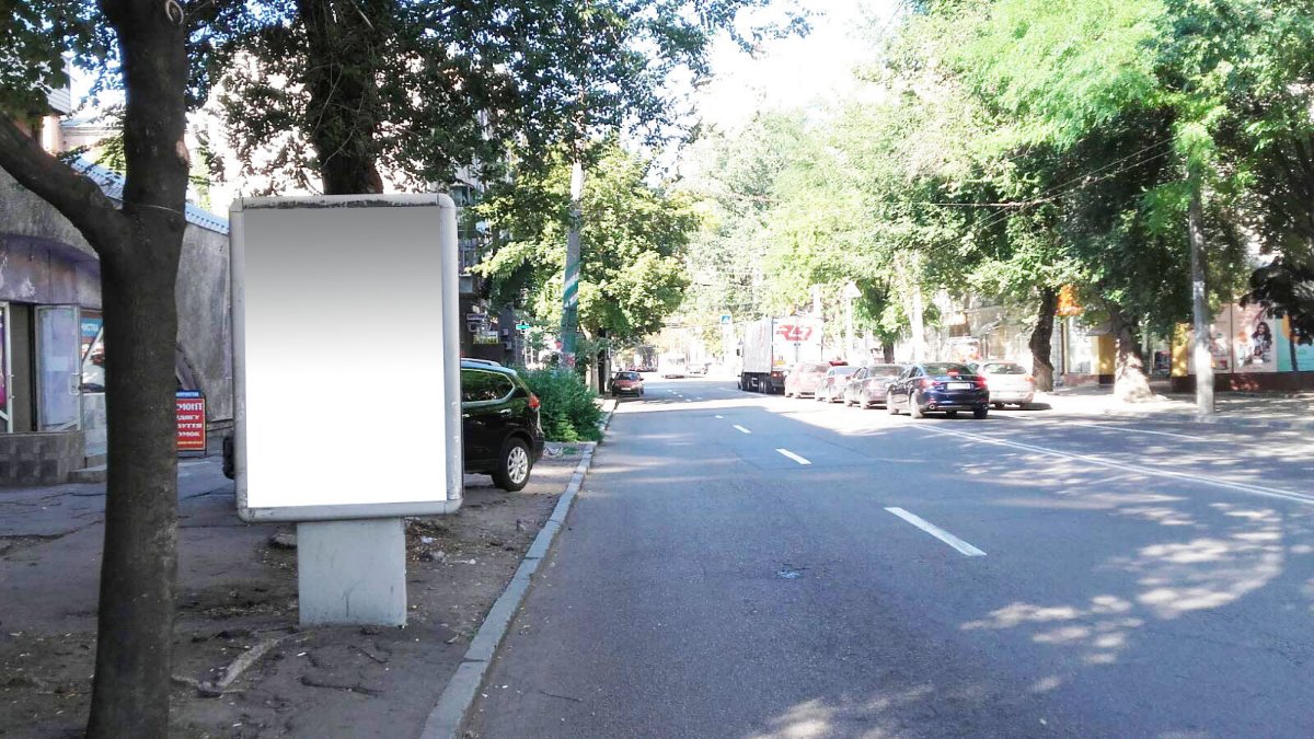 `Ситилайт №240187 в городе Днепр (Днепропетровская область), размещение наружной рекламы, IDMedia-аренда по самым низким ценам!`