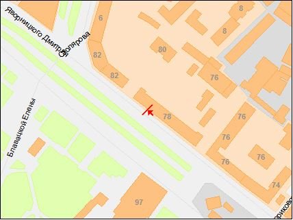 IDMedia Наружная реклама в городе Днепр (Днепропетровская область), Ситилайт в городе Днепр №240250 схема