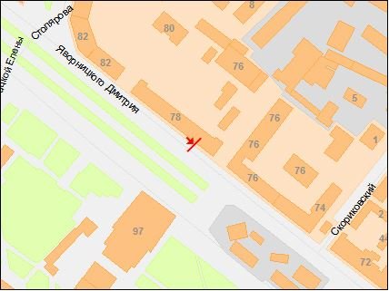 IDMedia Наружная реклама в городе Днепр (Днепропетровская область), Ситилайт в городе Днепр №240263 схема
