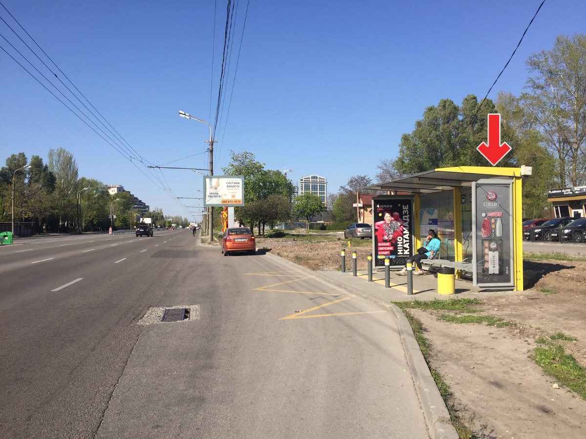 Зупинка №240479 в місті Дніпро (Дніпропетровська область), розміщення зовнішнішньої реклами, IDMedia-оренда найнижчі ціни!