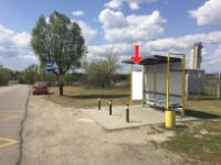 Остановка в городе Днепр #240494 по адресу Окська, навпроти буд. 12 В `Остановка №240494 в городе Днепр (Днепропетровская область), размещение наружной рекламы, IDMedia-аренда по самым низким ценам!`