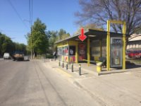Остановка в городе Днепр #240497 по адресу Панікахи, біля буд. 59 `Остановка №240497 в городе Днепр (Днепропетровская область), размещение наружной рекламы, IDMedia-аренда по самым низким ценам!`
