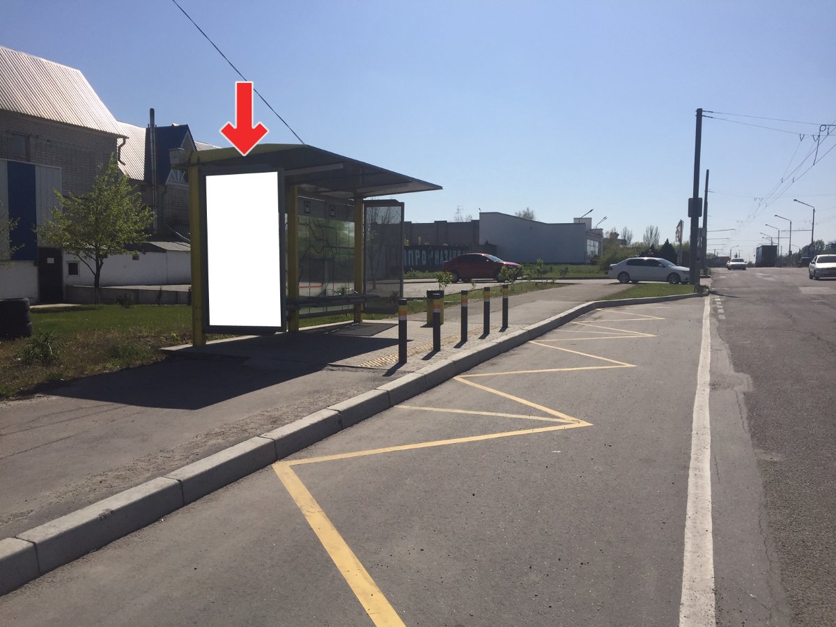 Остановка формат 1,18х1,98 №240502 в городе Днепр (Днепропетровская область) `Остановка №240502 в городе Днепр (Днепропетровская область), размещение наружной рекламы, IDMedia-аренда по самым низким ценам!`