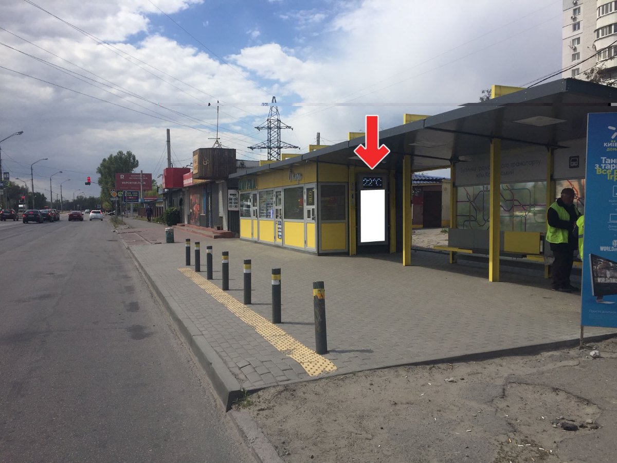 `Остановка №240509 в городе Днепр (Днепропетровская область), размещение наружной рекламы, IDMedia-аренда по самым низким ценам!`