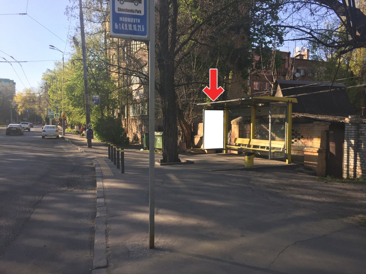 Зупинка №240515 в місті Дніпро (Дніпропетровська область), розміщення зовнішнішньої реклами, IDMedia-оренда найнижчі ціни!
