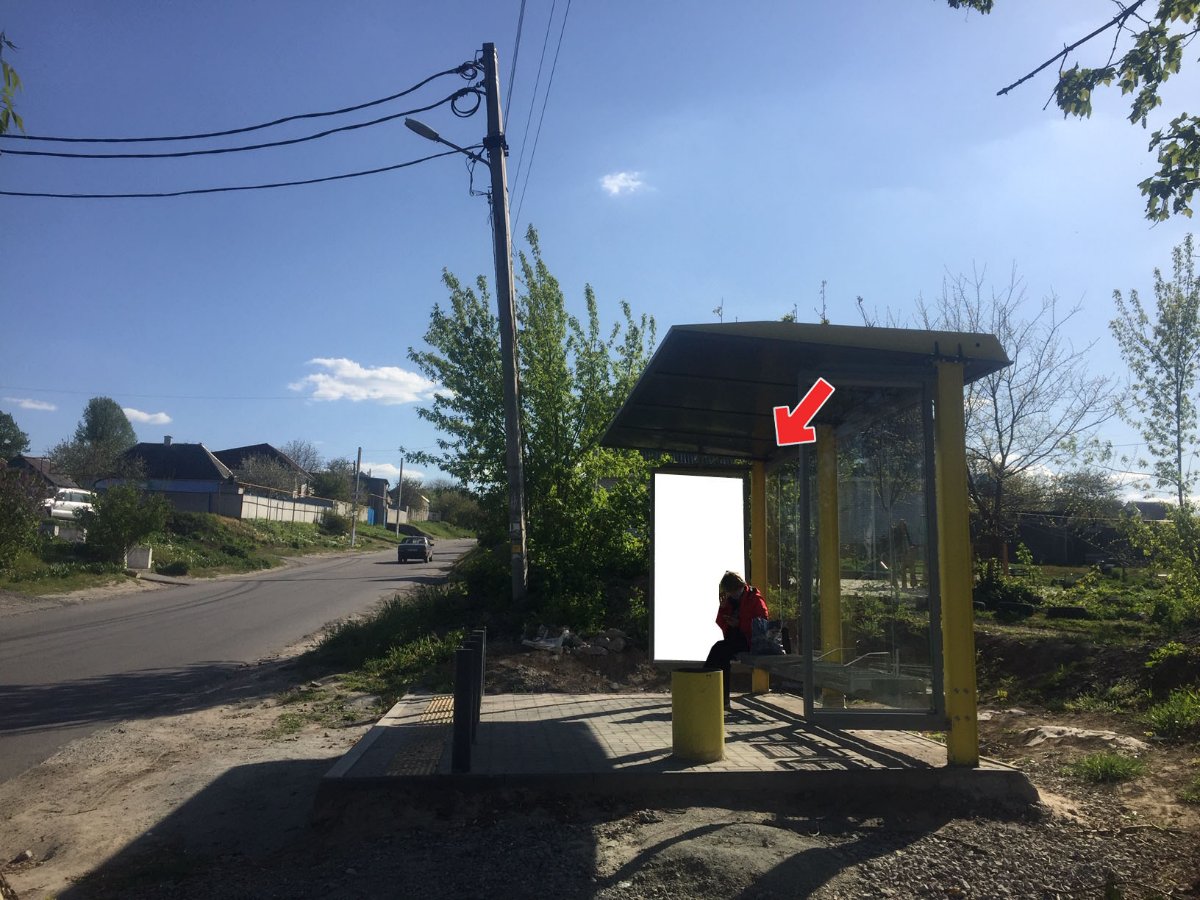 Зупинка формат 0,98х1,98 №240557 в городе Дніпро (Дніпропетровська область) Зупинка №240557 в місті Дніпро (Дніпропетровська область), розміщення зовнішнішньої реклами, IDMedia-оренда найнижчі ціни!