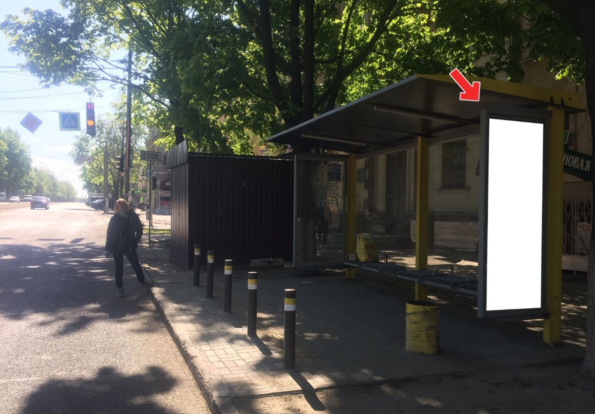 Зупинка формат 0,75х2,00 (перф) №240562 в городе Дніпро (Дніпропетровська область) Зупинка №240562 в місті Дніпро (Дніпропетровська область), розміщення зовнішнішньої реклами, IDMedia-оренда найнижчі ціни!