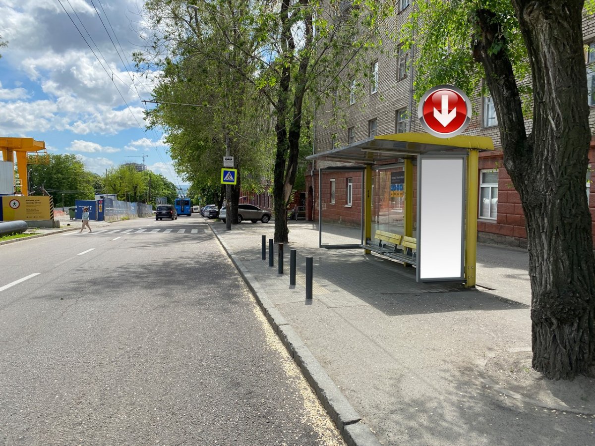 Зупинка формат 0,77х2,05(перф) №240594 в городе Дніпро (Дніпропетровська область) Зупинка №240594 в місті Дніпро (Дніпропетровська область), розміщення зовнішнішньої реклами, IDMedia-оренда найнижчі ціни!