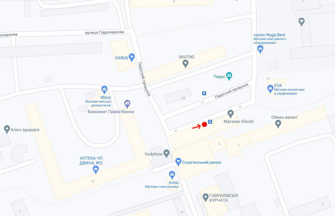 IDMedia Наружная реклама в городе Днепр (Днепропетровская область), Остановку в городе Днепр №240714 схема