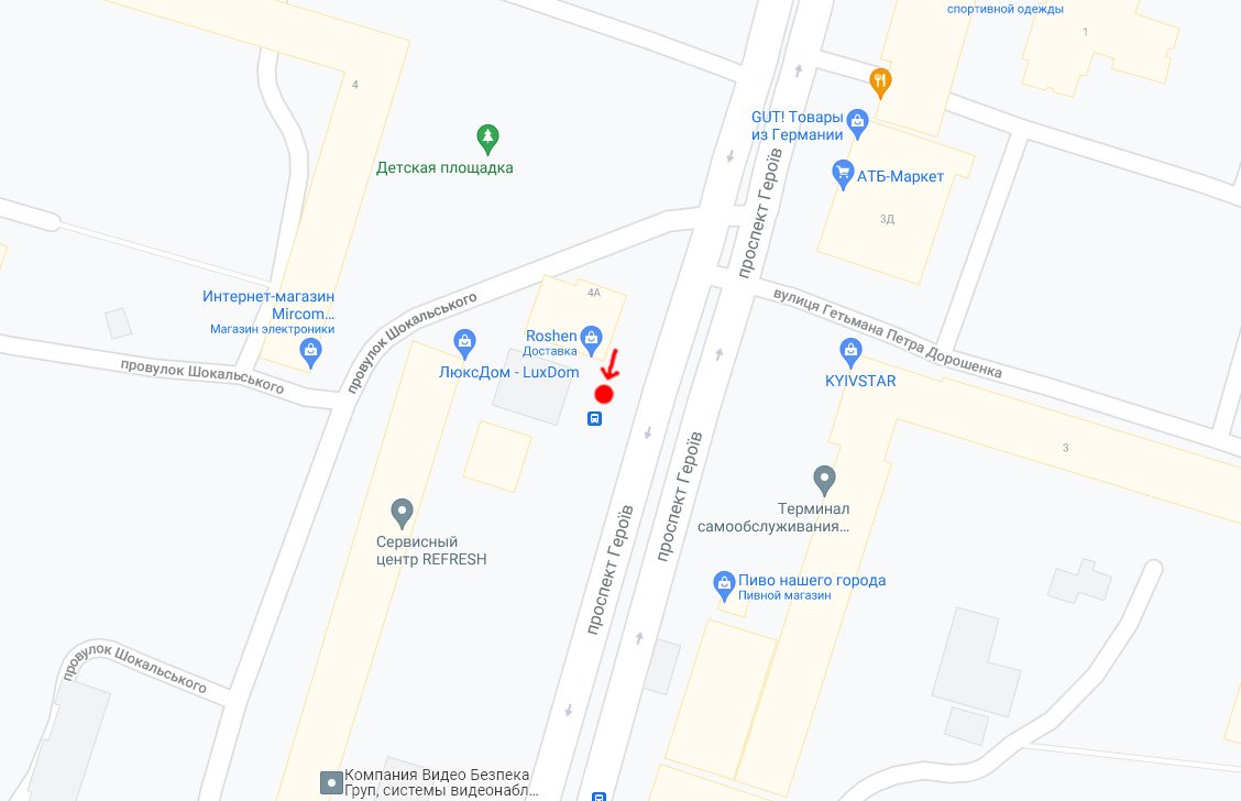 IDMedia Наружная реклама в городе Днепр (Днепропетровская область), Остановку в городе Днепр №240719 схема