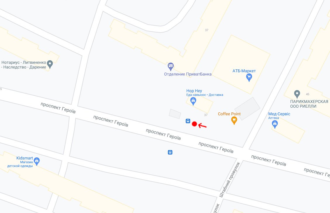 IDMedia Наружная реклама в городе Днепр (Днепропетровская область), Остановку в городе Днепр №240722 схема